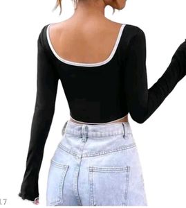 Black Long Sleeve Top