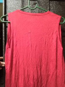 Red Sleeveless Top
