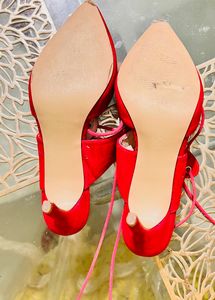 Ankle Tie Beautiful Fuschia Heels EU 39
