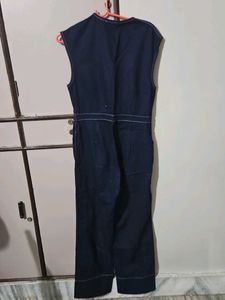 Denim Sleeveless Jumpsuit