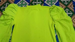 Neon Green Long Sleeve Top