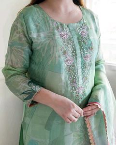 Sea Green  Luxury Chinnon Suit