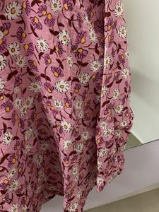 Floral Print Pink Shirt