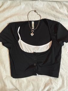 two piece short sleeve top