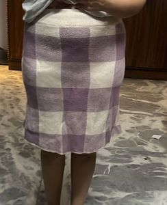 Mid Length Woolen Skirt