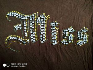 Miss Deep Back Embellished Top