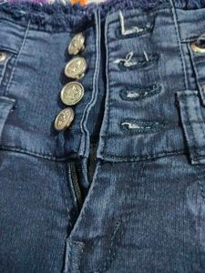 Embroidered Denim Kids Pants Combo