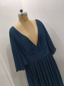 Elegant Navy Blue Maxi Dress