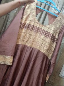 Beautiful Brown Anarkali Dress