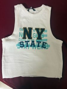 NY State Graphic Crop Top