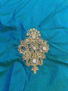 Elegant Teal Saree