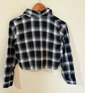 Cropped Plaid Shirt