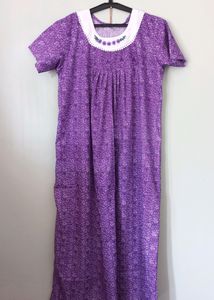 Hand Embroidery Cotton Nighty