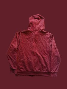 Giordano Men&#39;s Marron Wine Plain Hooded Sweatshirt