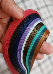 Quilling Paper Strips Glitter 5 mm Pack Of 11