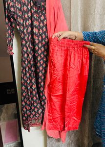 Floral Print Anarkali Kurta
