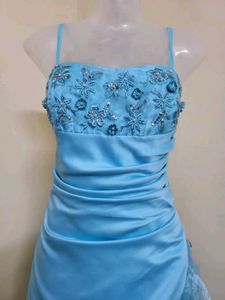 Elegant Blue Ethnic Gown