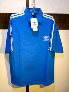 Adidas Polo TShirt - Classic Blue