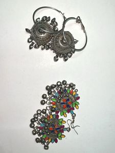 2 Set Of Oxidised Earings