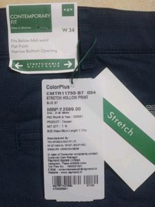 A Brand New 34 Size Colourplus Formal Wear Pant.