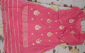 Pink Embroidered