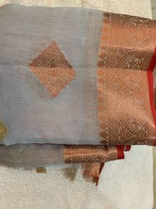 Blue Copper  Zari Saree