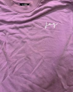 Lilac &#39;Joy&#39; Crewneck Sweatshirt