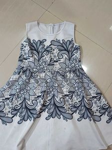 Striped Navy dress &amp; White Dres