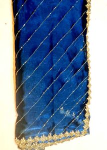 Blue heavy saree