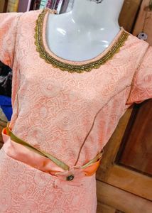 Peach Ethnic Gown