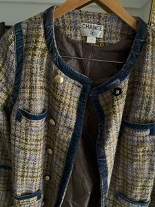 CHANEL Woven Tweed Jacket Shift Dress