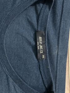 Men Blue T-shirt XXL Size