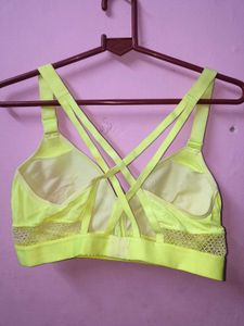 Neon Yellow Sports Bra