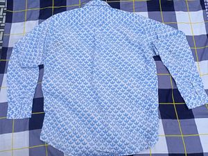 Adidas Vintage Blue Patterned Button-Down