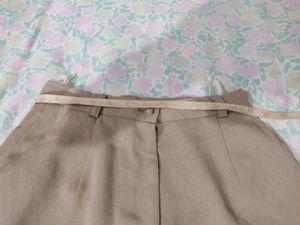 Korean Style Beige Formal Trouser