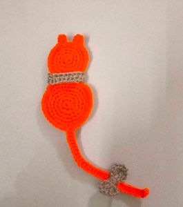 Crochet Cat bookmark /decor