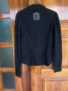 Miss sixties Black Button-Down Shirt
