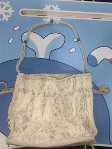 White Heavy Stone Purse 😍👜