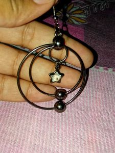 Hoop Star Earrings