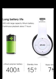 P47 Wireless Headphones — Red
