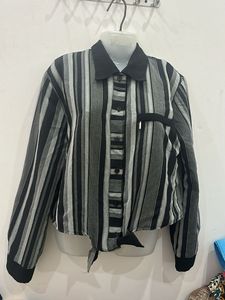 Striped Button-Down Shirt