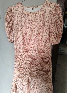 Floral Puff Sleeve Mini Dress❤️✨