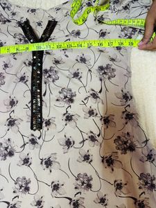 Floral Print Salwar Kameez Set