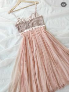 Elegant Tulle Midi Dress
