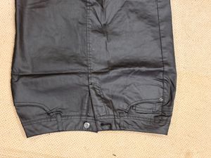 Black PU leather Mini Skirt