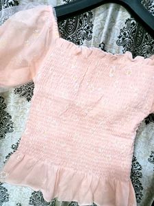Floral Peach Top