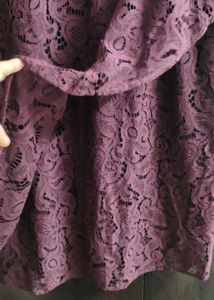 Burgundy Lace Dress
