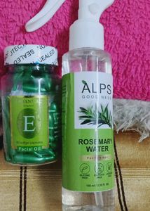 Combo Of Rose Mary Water And Vitamin E Capsule