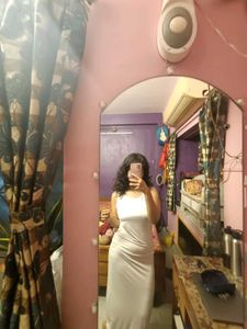 White Maxi cocktail Dress