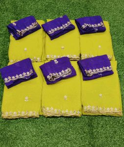 Trending Cutwork Saree